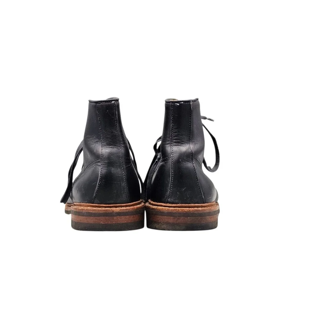 Allen Edmonds Men's Size 10 D US Higgins Mill Black Leather‎ Lace Up Boots READ